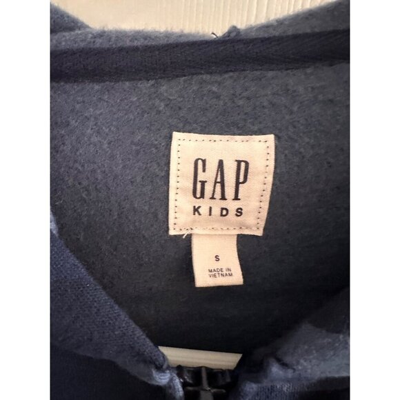 GAP Kids blue camouflaged zip up hoodie youth size small - Picture 2 of 3